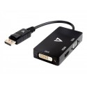 CAVO DISPLAYPORT A VGA/ DVI/   CABL HDMI ADATTATORE 10CM NERO M/