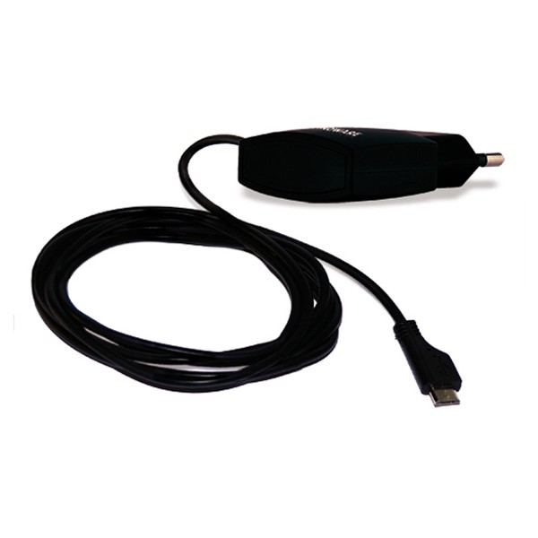TECNOWARE MOBILE CHARGER HD MICRO USB 2.1A RUBBER COATED BLACK