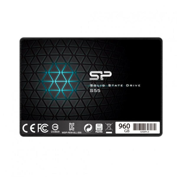 SILICON POWER SOLID STATE DRIVE SSD 120GB S55 SLIM SERIES SATAIII 550/420MBS